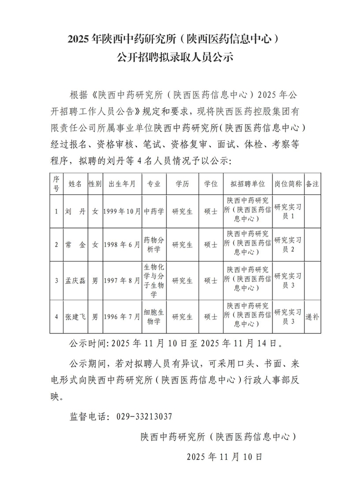 2025年陕西中药研究所（陕西尊龙凯时信息中心）公开招聘拟录取人员公示(1)(1)_00.jpg